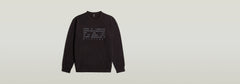G-Star Raw Mens Text Graphic Sweater In Black