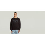 G-Star Raw Mens Text Graphic Sweater In Black