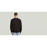 G-Star Raw Mens Text Graphic Sweater In Black