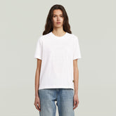 G-Star Raw Womens Text Graphic T-Shirt In Milk
