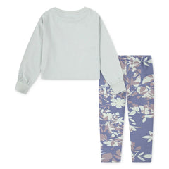 Nike Printed Club Ls Legging Set Indigo