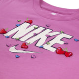 Nike Girls Cherry Boxy Tee T-Shirts In Light Magenta