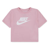 Nike Girls Hbr Club Boxy Tee T-Shirt In Meduim Soft Pink