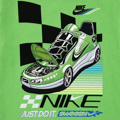 Nike Boys Victory Lap Short Sleeves Jersey T-Shirts In Mean Green