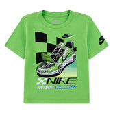 Nike Boys Victory Lap Short Sleeves Jersey T-Shirts In Mean Green