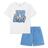 Jordan Boys MJ The Greatest Speckle Set In White And Blue