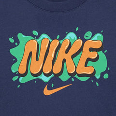 Nike Boys Slime Long Sleeve T-shirt In Navy
