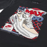Nike Boys Air Max Sneaker Tee T-Shit In Dark Grey