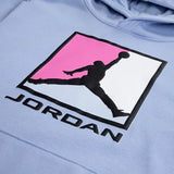Jordan French Terry Baseline Baseline Pull Over Hoodie In Cobalt Bliss