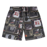 Jordan Boys Brooklyn Aop Shorts In Black Multi