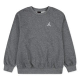 Jordan Brooklyn Kids French Terry Crew Sweatshirt In Carbon