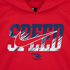 Nike Boys Speed Of Light Hoodie In Red