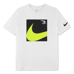 Nike Boys Boxed Swoosh T-Shirt In White