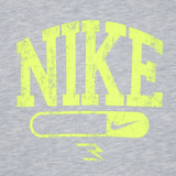 Nike Boys Vintage French Terry Hoodie In Grey And Black