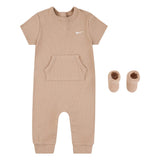 Nike Unisex Romper & Socks In Hemp