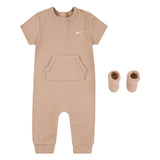 Nike Unisex Romper & Socks In Hemp