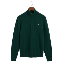 Gant 8030141 D1 Rib Texture Halfzip Green