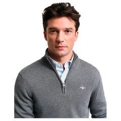 Gant 8030170 Casual Cotton Halfzip Dark Grey
