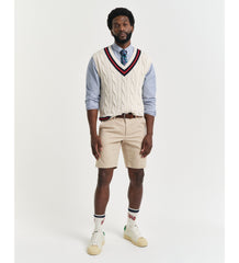 Gant Mens Slim Sports Shorts In Sand