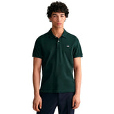Gant Mens Shield Golfer In Bottle Green
