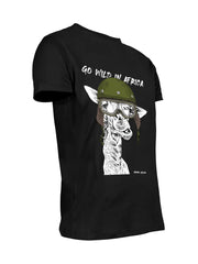Sniper Mens Giraffe T-Shirts In Black