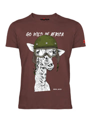 Sniper Mens Giraffe T-Shirts In Guava