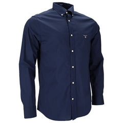 Gant Mens Reg Poplin Long Sleeve Shirt Navy/Marine