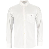 Gant Mens Reg Poplin Long Sleeve Shirt White