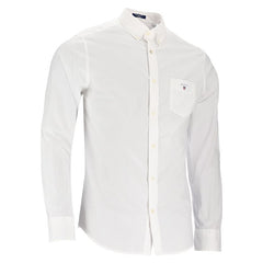 Gant Mens Reg Poplin Long Sleeve Shirt White