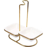 Double Spoon Stand In Gold