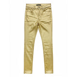 Sissy boy Ladies Ryder Foil Skinny Pants In Gold