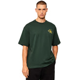 Calvin Klein Mens Seasonal Monologo T-Shirt In Dark Green