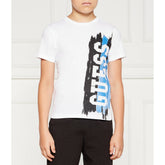 Guess Boys 7B T-Shirt In White Multi