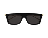 Gucci Mens Sunglasses In Black And Gold