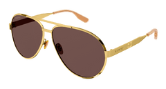 Gucci Sunglass Man Gold Brown GG1513S-002
