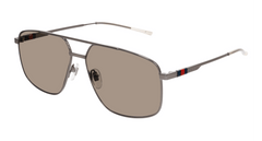 Gucci sunglasses Man ruthenium Brown GG1676S-003