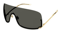 Gucci Sunglass Unisex Gold Grey GG1560S-001