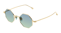 Gucci Sunglasses Unisex In Gold Light Blue GG1814S-004