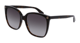 Gucci Sunglass Woman Havana Brown GG0022S-003