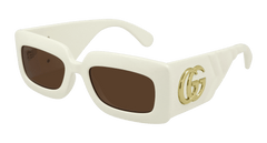 Gucci Womens Sunglasses In Ivory Brown GG0811S-002