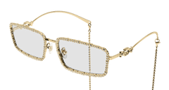 Gucci Sunglasses Woman Gold Gold Transparent Gg1568S-002