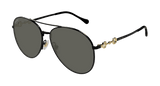 Gucci Sunglasses Woman Black Grey Gg1698S-001
