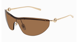 Gucci Sunglasses Woman Gold Brown Gg1700S-004