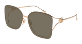 Gucci Sunglass Woman Gold Brown Gg1713Sa-002