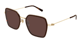 Gucci Sunglasses Womens In Brown Gold Brown GG1850SA-003