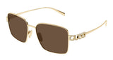 Gucci Sunglasses Womens In Gold Brown GG1937S-002
