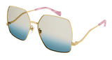 Gucci Sunglasses Womens In Gold Green GG1005S-001