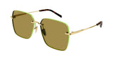Gucci Sunglasses Womens In Gold Green GG1955SA-004