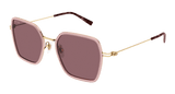 Gucci Sunglasses Womens In Pink Gold Red GG1850SA-004