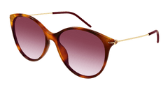 Gucci Sunglasses Woman Havana Gold Red Gg1268S-002